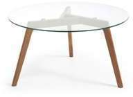 Table basse ronde verre - VERROS RONDE TRANSPARENT