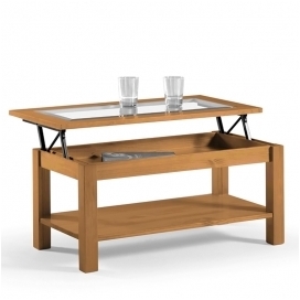 Table basse relevable tray