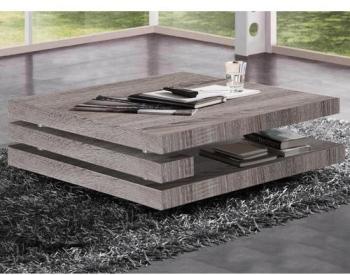 Table basse ANTONIO carrée sonoma foncé