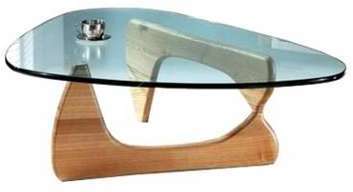 Table basse design en verre et bois Boomy Table basse design en verre