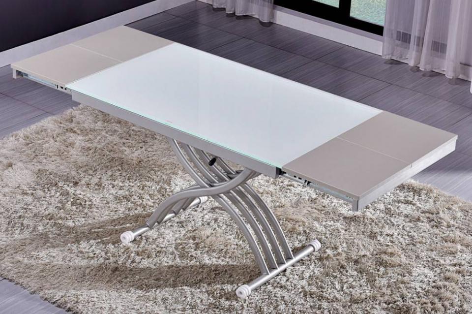 Table basse NEWFORM relevable extensible, plateau
