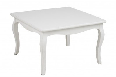 Table basse carrée de style baroque en bois de cou