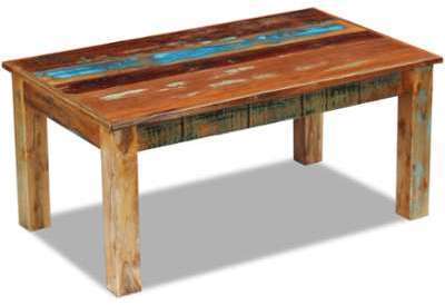 VidaXL Table basse 100 x 60 45 cm Bois de récupéra