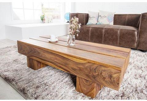 Table basse design en bois Sheesham Jaipur 100 cm Table basse design en bois