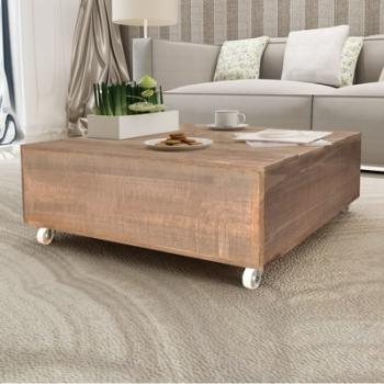 VidaXL Table basse Bois massif Marron
