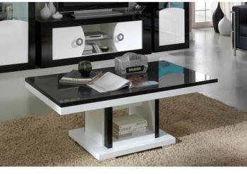 Table basse design noir et blanc - Nevis