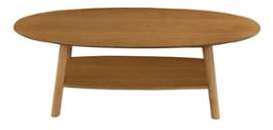 Table basse design bois ovale YOKO Table basse design bois ovale