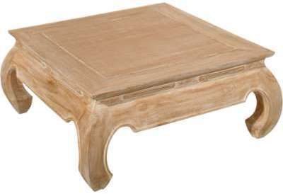 Table basse carrée teck clair opium L80 Table basse carrée teck clair