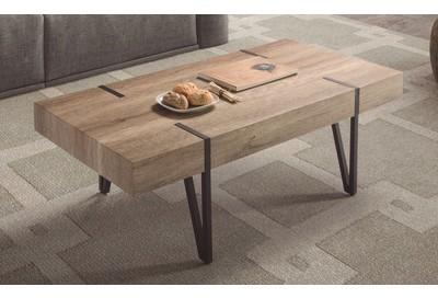 Table basse industriel bois - Sven