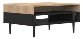 Table basse scandinave en bois L80xl53xH37cm HORIZON Table basse scandinave en