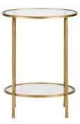 Table d appoint deux plateaux laiton doré PYOU Table d appoint deux plateaux