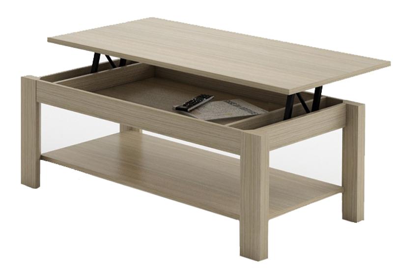 Table basse relevable Oralia Chêne