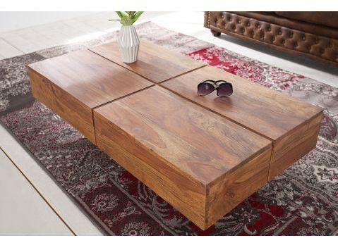 Table basse design rectangle en bois palissandre Jaipur Table basse design rectangle
