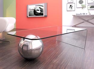 Table basse design Largo - Design avec une brillan