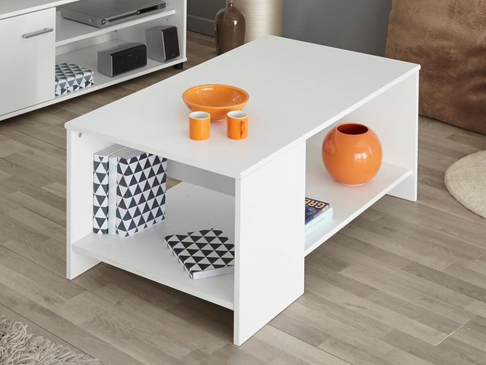 Table basse INFINITY rectangulaire blanc