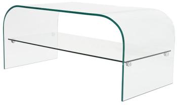 Table Basse Rectangle en Verre Courbé 100 cm ASI Table Basse Rectangle en Verre