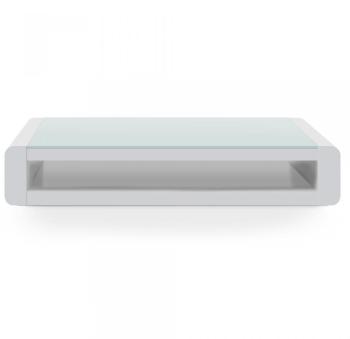 Table basse Florida Blanc Verre blanc
