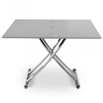 Table basse relevable Philadelphia Gris laqué