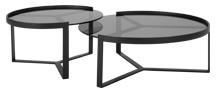 Aula, tables gigognes, noir et gris