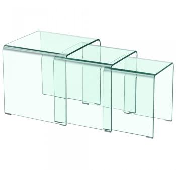 Table basse gigogne Verra Transparent
