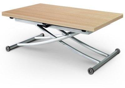 Table basse relevable Carrera Chêne clair