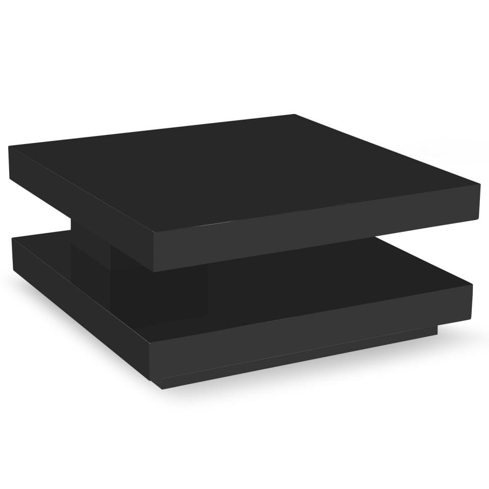 Table basse Pixel Laqué Noir