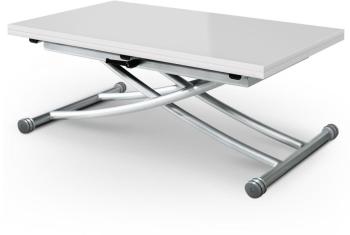 Table basse relevable Carrera Blanc laqué