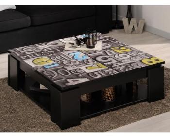 Table basse CITY carrée numbers