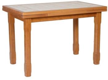 Table cuisine carrelée 110 x 70 + 2 allonges