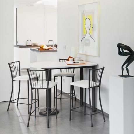 Table de cuisine en stratifié hauteur snack 90 cm