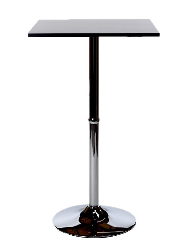 CLP Table haute carrée 60x60 metal noir 108 cm