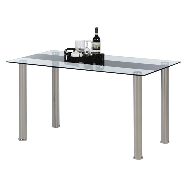 Table à manger Zemano - Verre / Métal