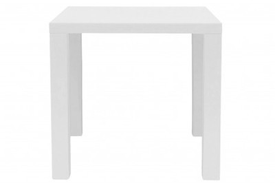 Table de cuisine moderne en bois mdf coloris blanc