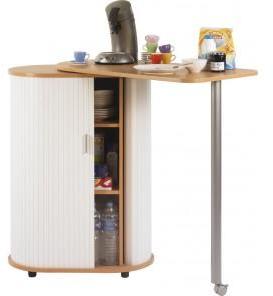 Table Pivotante et Meuble de Rangement de Cuisine