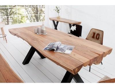 Table à manger en bois massif acacia Amazonas 200