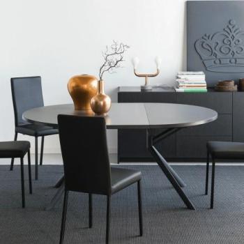 Table ronde extensible en céramique - Giove Connub