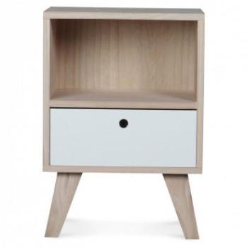 Table de Chevet Design en Bois - Haut. 50cm