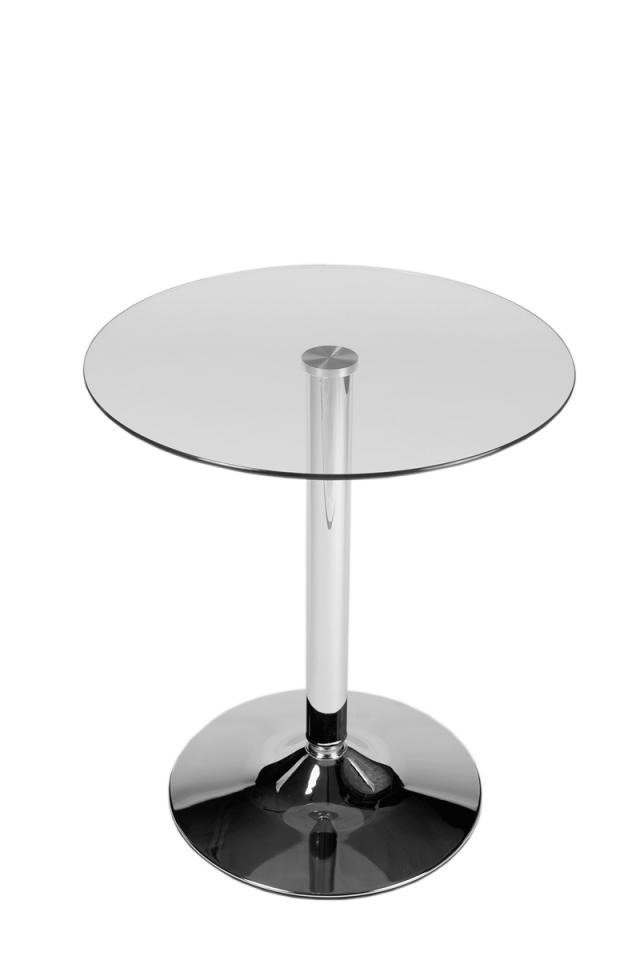 CLP Table ronde en verre Ø 60 cm metal verre / cla