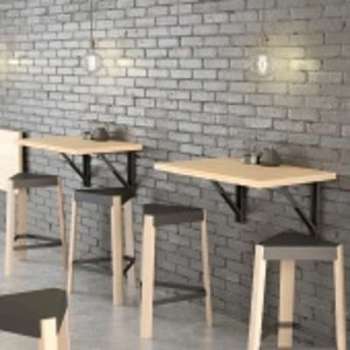Table murale rabatTable dappoint en stratifié - V