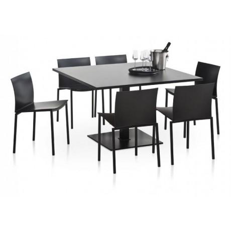 Table de cuisine carrée en stratifié - Carré