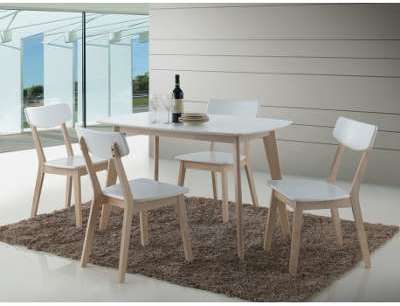 Ensemble de table rectangulaire avec ses 4 chaises