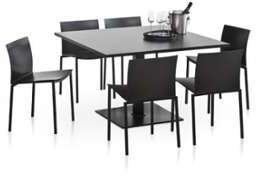 TABLE DE CUISINE PIED CENTRAL 120X120 CARRE4 HT 75