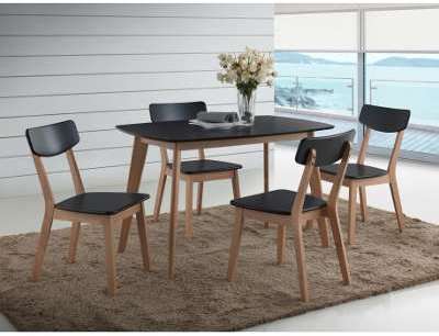 Ensemble de table rectangulaire avec ses 4 chaises