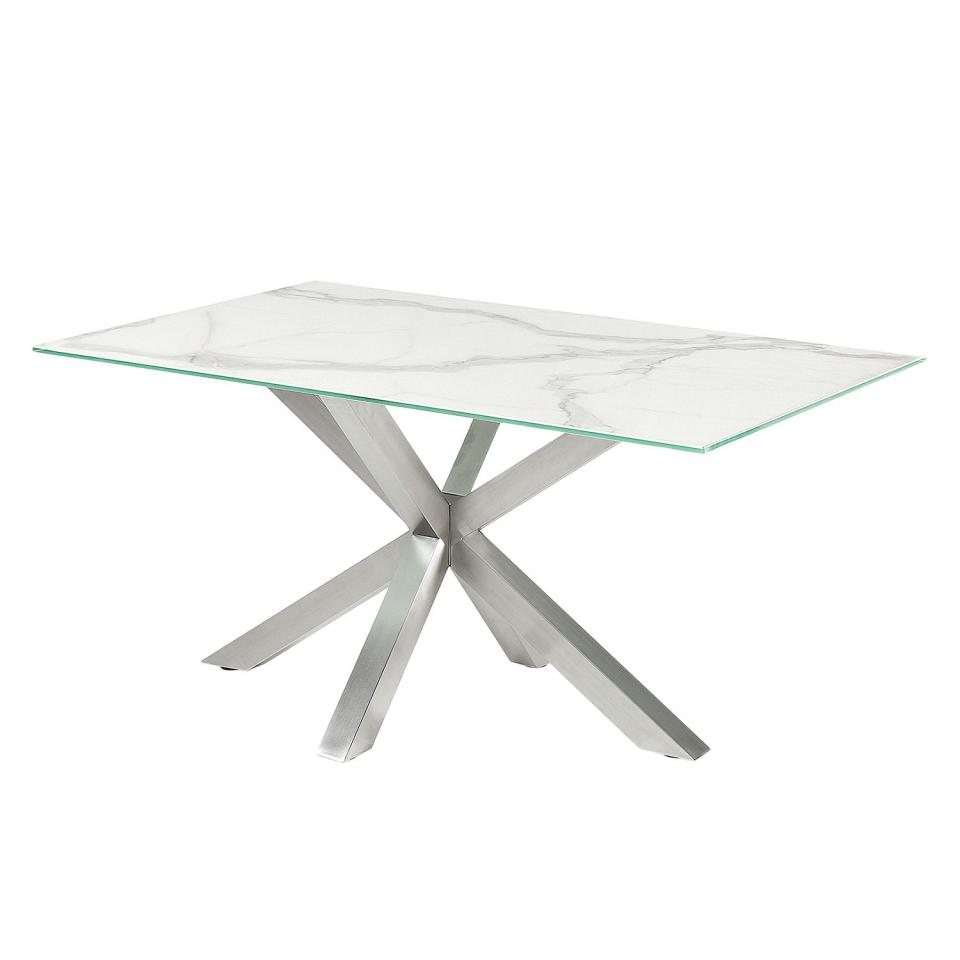 Table à manger Zuccarello I - Céramique / Acier -