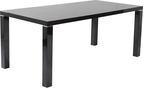 Table salle à manger 180 cm noir laqué design