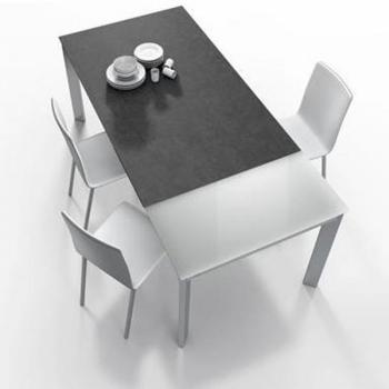Table petit espace extensible en céramique - Poker