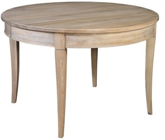 Table ronde à rallonges en chêne