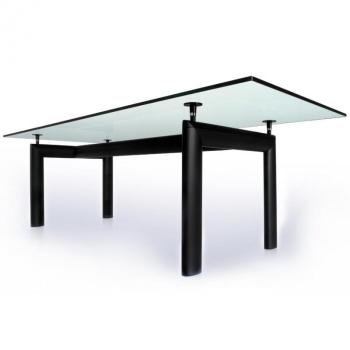 Le Corbusier LC6 - Table Cassina - plateau verre cristal Le Corbusier LC6 - Table Cassina