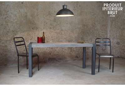 Table vintage en teck recyclé