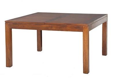 Table à manger carrée avec allonge 140 50 x 140 cm Table à manger carrée avec